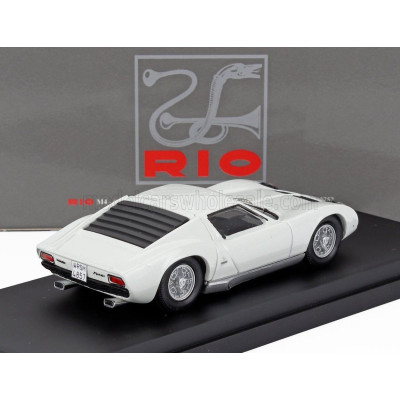 RIO MODELS LAMBORGHINI MIURA P400 1967 - PERSONAL CAR LITTLE TONY - WHITE 1/43