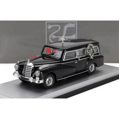 RIO MODELS MERCEDES BENZ 300D HEARSE - CARRO FUNEBRE - FUNERAL CAR 1960 - BLACK 1/43