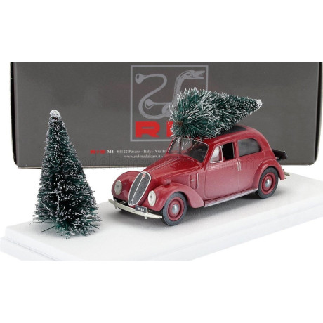 RIO MODELS FIAT 1500 1940 - CHRISTMAS EDITION 2025 - CON BABBO NATALE - WITH SANTA CLAUS FIGURE - RED 1/43