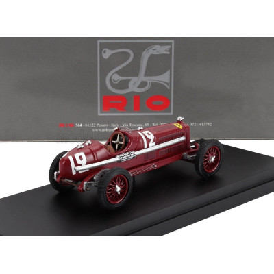 RIO MODELS ALFA ROMEO F1  P3 N 12 MONTLHERY FRANCE GP 1934 LOUIS CHIRON - RED 1/43