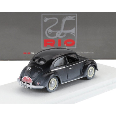 RIO MODELS VOLKSWAGEN MAGGIOLINO BEETLE N 111 RALLY MONTECARLO DIRTY VERSION 1951 BARON VON HANSTEIN - FUHRMAN - BLACK 1/43