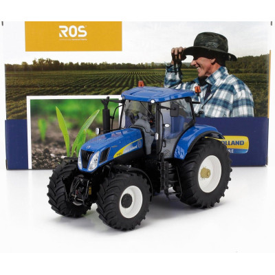 ROS MODEL NEW HOLLAND T7070 TRACTOR 2018 - BLUE 1/32