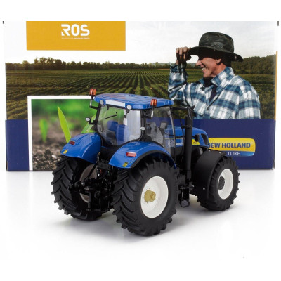 ROS MODEL NEW HOLLAND T7070 TRACTOR 2018 - BLUE 1/32