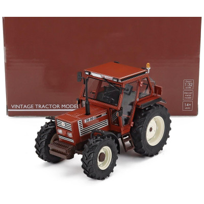ROS MODEL FIAT 70-90 TRACTOR CONFORT CAB 4WD WITH FRONT AND REAR FENDER 1997 - BROWN 1/32