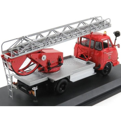 SCHUCO HANOMAG GARANT FIRE ENGINE WITH SCALA - FW DREHLEITER - RED SILVER 1/43