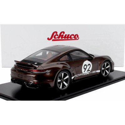 SCHUCO PORSCHE 911 922 SPORT CLASSIC COUPE N 92 HERITAGE DESIGN PACKAGE 2023 - BROWN 1/12