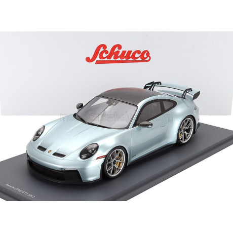 SCHUCO PORSCHE 911 992 GT3 COUPE 2022 - SILVER BLACK 1/18