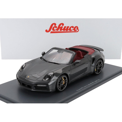 SCHUCO PORSCHE 911 992 TURBO S CABRIOLET OPEN 2022 - GREY 1/18