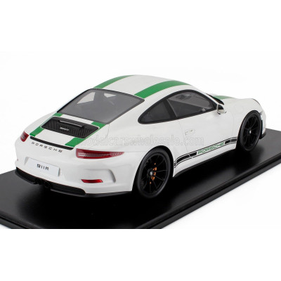 SCHUCO PORSCHE 911 991 R COUPE 2016 - WHITE GREEN 1/12