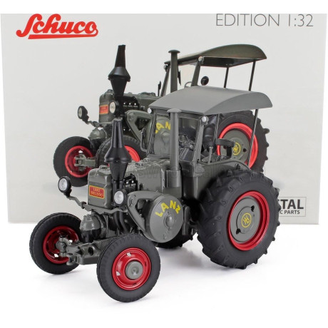 SCHUCO LANZ BULLDOG D9506 TRACTOR 1949 - GREY RED 1/32