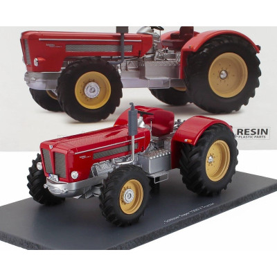 SCHUCO SCHLUTER SUPER 1500V TRACTOR WITHOUT CABINE 1979 - RED SILVER 1/32