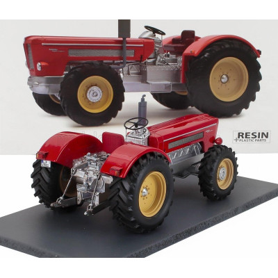 SCHUCO SCHLUTER SUPER 1500V TRACTOR WITHOUT CABINE 1979 - RED SILVER 1/32