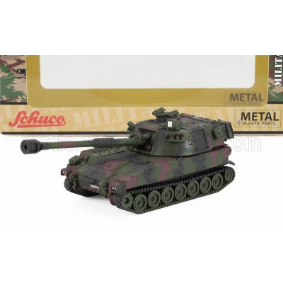 SCHUCO TANK M109G HOWITZER MILITARY 1945 - MILITARY CAMOUFLAGE 1/87
