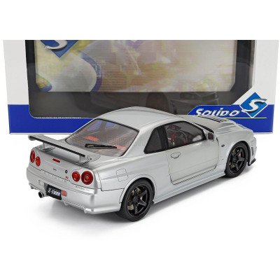 SOLIDO NISSAN SKYLINE GT-R (R34) Z-TUNE 1999 - SILVER 1/18