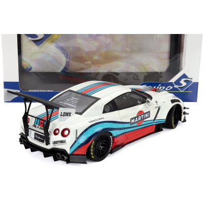 SOLIDO NISSAN GT-R (R35) N 0 MARTINI RACING LB WORKS 2024 - WHITE BLUE RED 1/18
