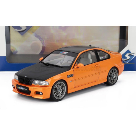 SOLIDO BMW 3-SERIES M3 (E46) COUPE 2000 - ORANGE BLACK 1/18