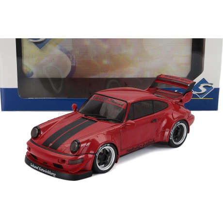 SOLIDO PORSCHE 911 964 RWB BODY KIT COUPE 2024 - RED BLACK 1/18