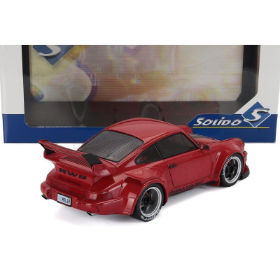 SOLIDO PORSCHE 911 964 RWB BODY KIT COUPE 2024 - RED BLACK 1/18