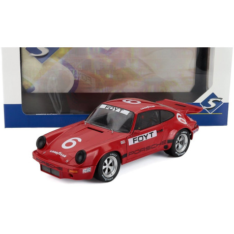 SOLIDO PORSCHE 911 RS 3.0 COUPE N 6 IROC DAYTONA 1974 ANTHONY JOSEPH FOYT - RED 1/18