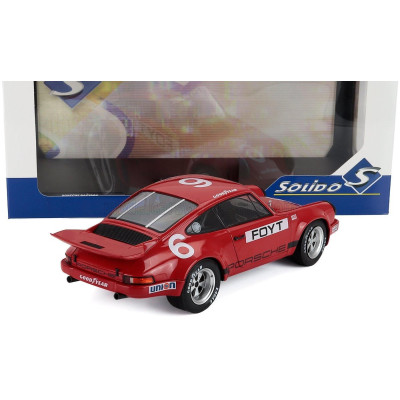 SOLIDO PORSCHE 911 RS 3.0 COUPE N 6 IROC DAYTONA 1974 ANTHONY JOSEPH FOYT - RED 1/18