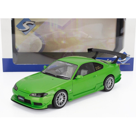 SOLIDO NISSAN SILVIA (S15) COUPE SPEC-R AERO 1999 - GREEN MET 1/18