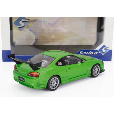 SOLIDO NISSAN SILVIA (S15) COUPE SPEC-R AERO 1999 - GREEN MET 1/18