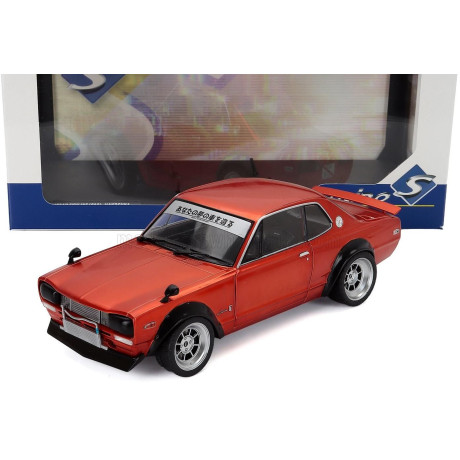 SOLIDO NISSAN SKYLINE (C10) HAKOSUKA WORKS 1970 - COPPER MET 1/18