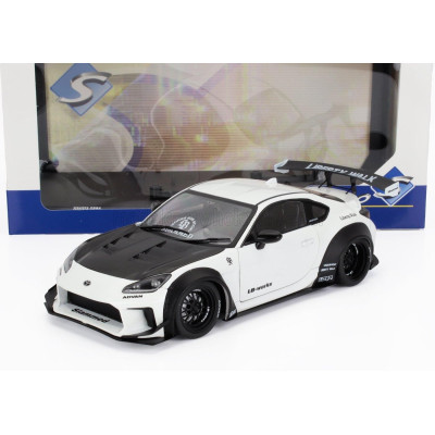 SOLIDO TOYOTA GR86 LBWK BODY KIT COUPE 2024 - WHITE PEARL BLACK 1/18