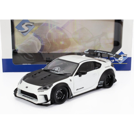 SOLIDO TOYOTA GR86 LBWK BODY KIT COUPE 2024 - WHITE PEARL BLACK 1/18