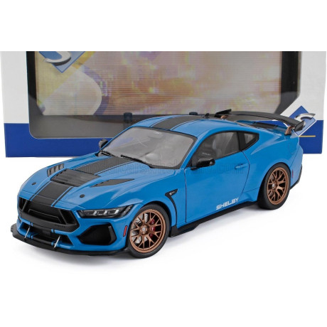 SOLIDO FORD USA MUSTANG SHELBY SUPER SNAKE COUPE 2025 - BLUE MET BLACK 1/18