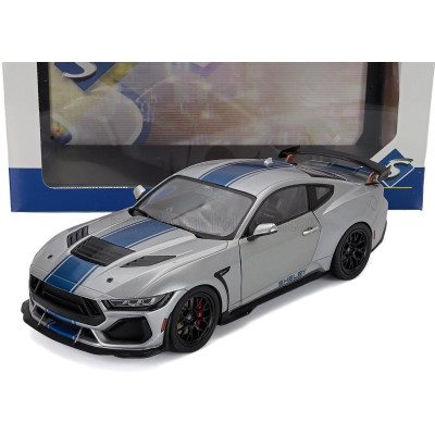SOLIDO FORD USA MUSTANG SHELBY SUPER SNAKE COUPE 2025 - SILVER BLUE 1/18
