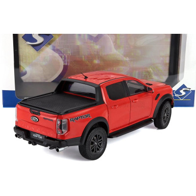 SOLIDO FORD USA RANGER RAPTOR PICK-UP DOUBLE CABINE 2024 - DARK ORANGE 1/18