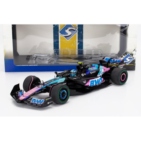 SOLIDO ALPINE F1  A524 TEAM BWT ALPINE N 10 BRAZILIAN GP 2024 PIERRE GASLY - BLACK BLUE PINK 1/18