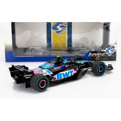 SOLIDO ALPINE F1  A524 TEAM BWT ALPINE N 10 BRAZILIAN GP 2024 PIERRE GASLY - BLACK BLUE PINK 1/18