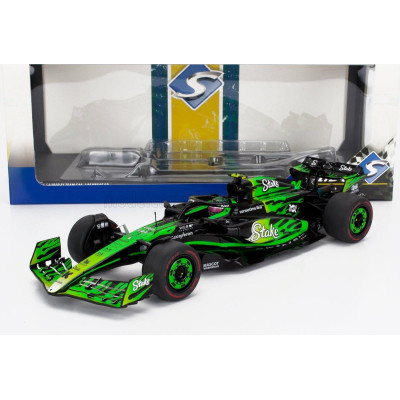 SOLIDO SAUBER F1  C44 TEAM STAKE KICK N 24 LAS VEGAS USA GP 2024 ZHOU GUANYU - GREEN BLACK 1/18