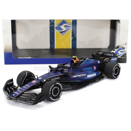SOLIDO WILLIAMS F1  FW46 TEAM WILLIAMS RACING N 2 SAUDI ARABIA 2024 LOGAN SARGEANT - 2 TONE BLUE 1/18