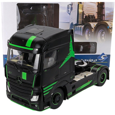 SOLIDO MERCEDES BENZ ACTROS L TRACTOR TRUCK 2-ASSI 2023 - BLACK GREEN 1/24