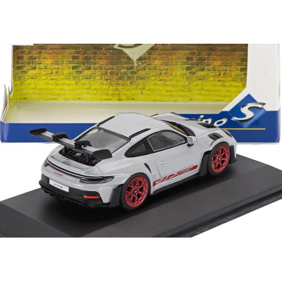 SOLIDO PORSCHE 911 992 GT3 RS COUPE 2023 - SILVER RED 1/43