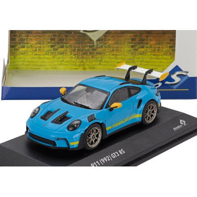 SOLIDO PORSCHE 911 992 GT3 RS COUPE TRIBUTE 24h DAYTONA 2023 - LIGHT BLUE YELLOW 1/43
