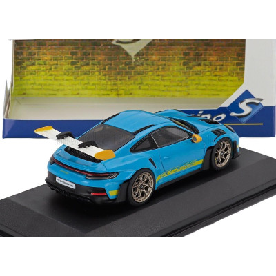 SOLIDO PORSCHE 911 992 GT3 RS COUPE TRIBUTE 24h DAYTONA 2023 - LIGHT BLUE YELLOW 1/43