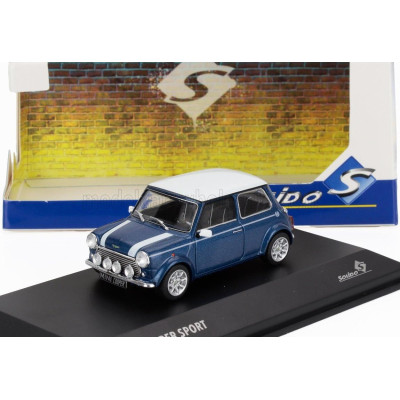 SOLIDO MINI COOPER S 1994 - BLUE WHITE 1/43