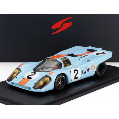 SPARK MODEL PORSCHE 917K TEAM J.W. AUTOMOTIVE ENGINEERING GULF N 2 WINNER 24h DAYTONA 1971 PEDRO RODRIGUEZ - JACKIE OLIVIER - LI