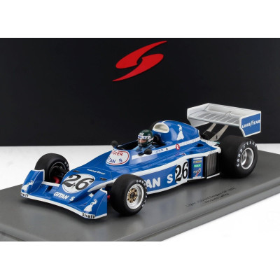 SPARK MODEL LIGIER JS5 N 26 3rd BELGIUM GP 1976 JACQUES LAFFITE - BLUE WHITE 1/18