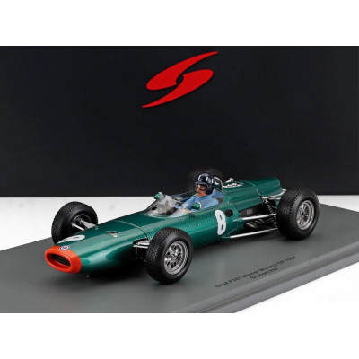 SPARK MODEL BRM F1  P261 N 8 WINNER MONACO GP 1964 GRAHAM HILL - GREEN MET ORANGE 1/18