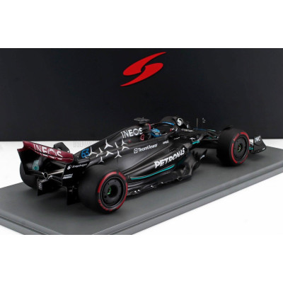 SPARK MODEL MERCEDES GP F1 W14 TEAM MERCEDES-AMG PETRONAS FORMULA ONE N 63 3rd SPAIN GP 2023 GEORGE RUSSELL - MATT BLACK 1/18