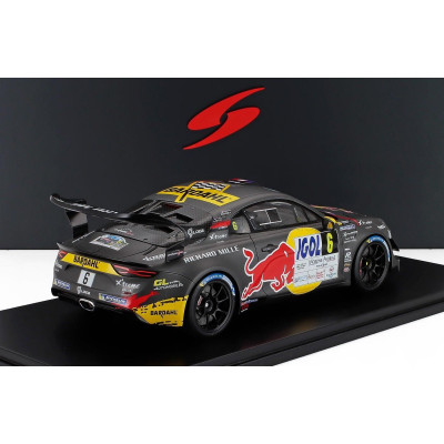 SPARK MODEL RENAULT ALPINE A110 RALLYE GT+ N 6 WINNER RALLY MONT BLANC 2024 SEBASTIAN LOEB - LAURENE GODEY - GREY YELLOW 1/18