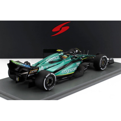 SPARK MODEL ASTON MARTIN F1  AMR23 TEAM ARAMCO COGNIZANT N 14 2nd CANADA GP 2023 FERNANDO ALONSO - GREEN 1/18