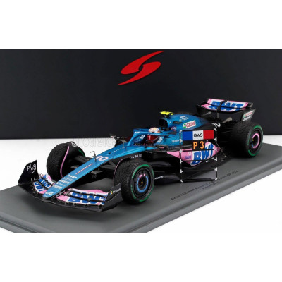 SPARK MODEL ALPINE F1  A523 TEAM BWT ALPINE N 10 3rd DUTCH GP 2023 PIERRE GASLY - BLUE PINK 1/18