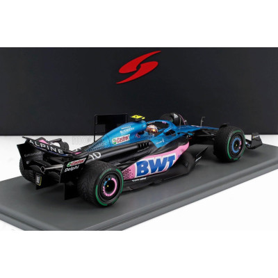 SPARK MODEL ALPINE F1  A523 TEAM BWT ALPINE N 10 3rd DUTCH GP 2023 PIERRE GASLY - BLUE PINK 1/18