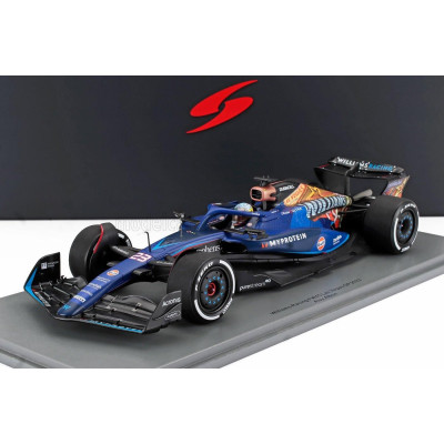 SPARK MODEL WILLIAMS F1  FW45 TEAM WILLIAMS RACING GULF N 23 LAS VEGAS USA GP 2023 ALEXANDER ALBON - BLUE BLACK GOLD 1/18